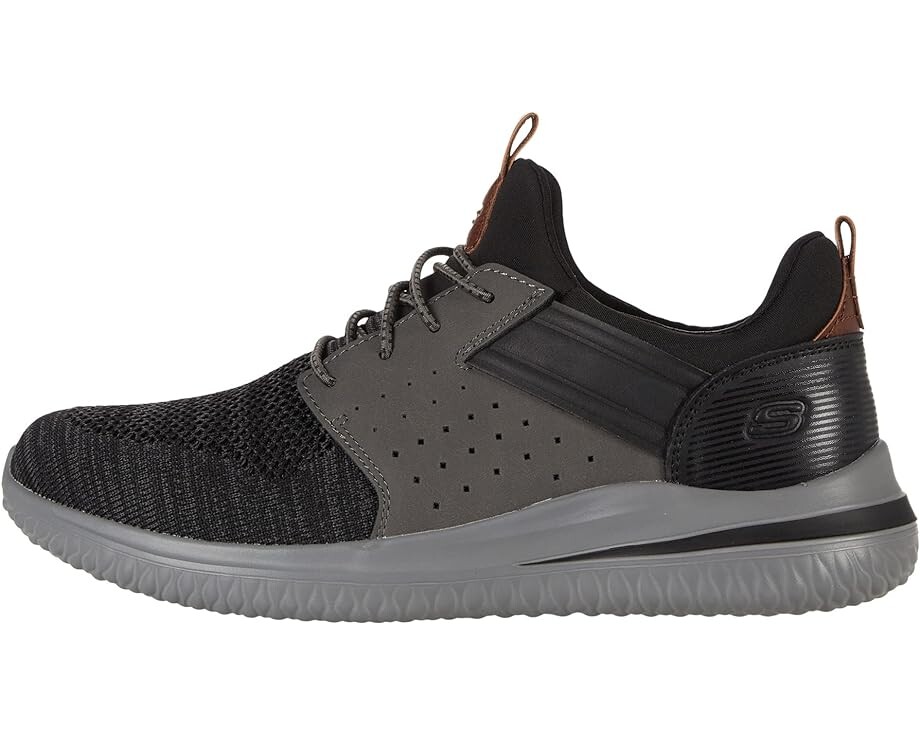 Кроссовки SKECHERS Delson 3.0 - Cicada, цвет Black/Gray — фото 4