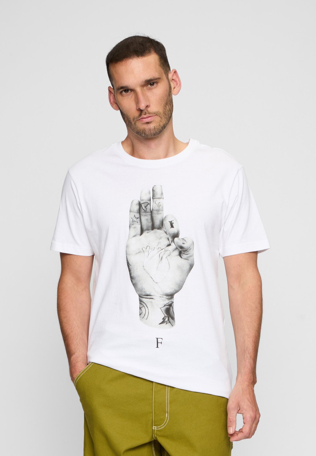

Футболка с принтом FMS SIGN LIGHTS TEE Mister Tee, белый