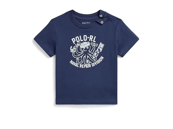 Футболка с принтом Cotton Jersey Infant Polo Ralph Lauren Kids, T Bird Yellow