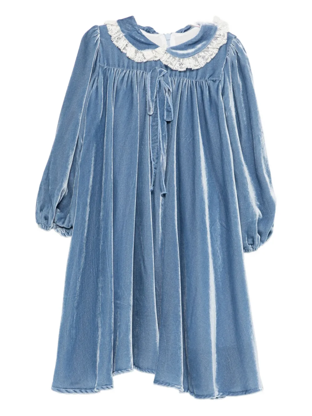 

Платье с кружевным воротником La Stupenderia, синий