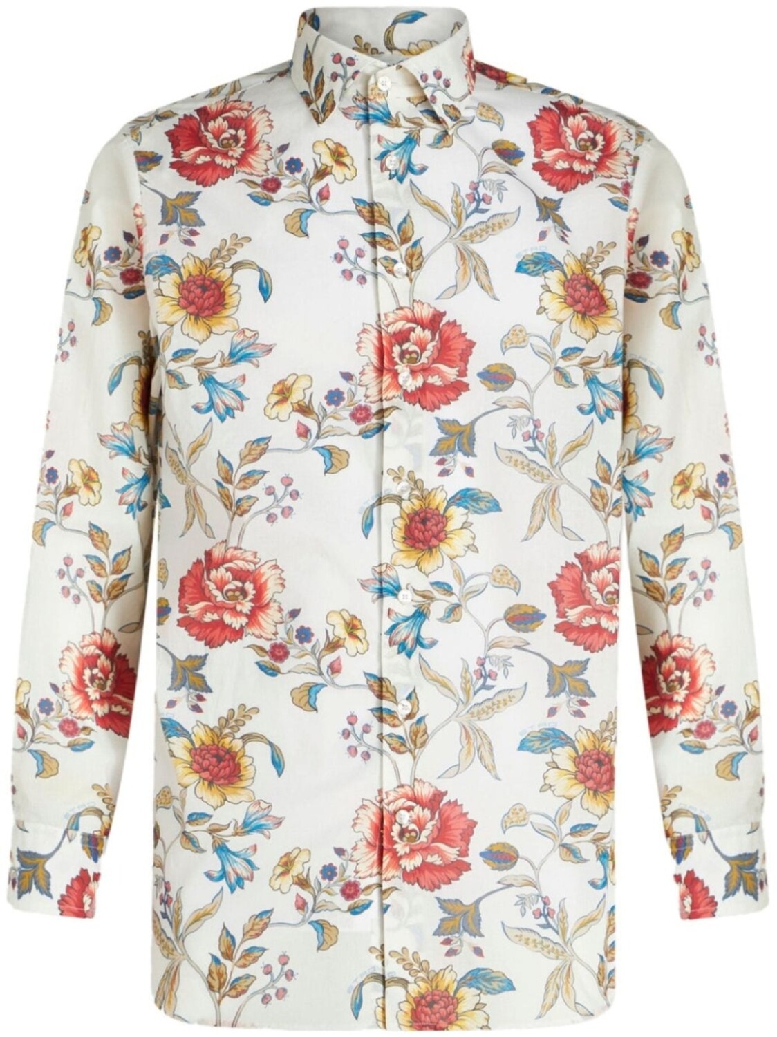 

ETRO рубашка с цветочным принтом, белый
