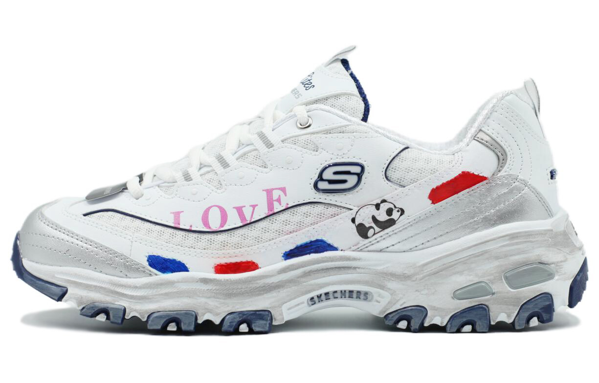 

Кроссовки для бега серии D"LITES женские с низким верхом белого цвета Skechers