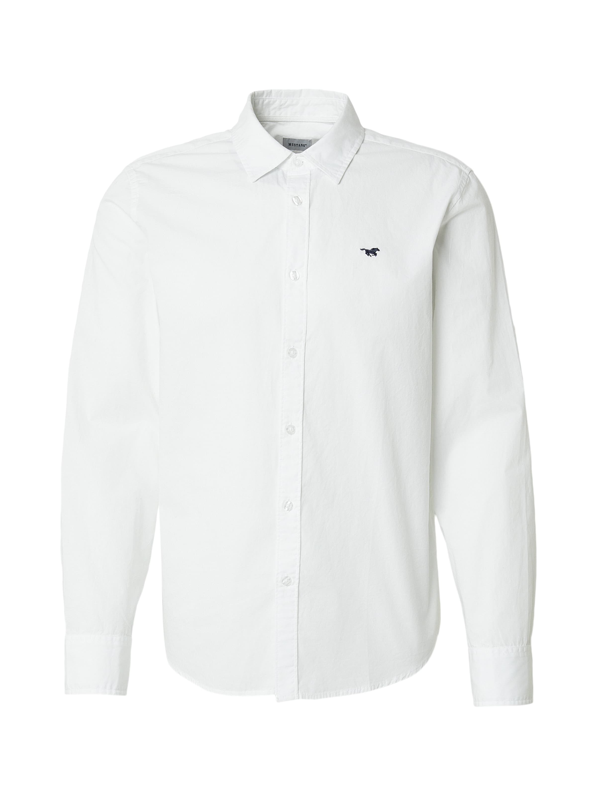 

MUSTANG Белая деловая рубашка 'Style Canton' Slim fit
