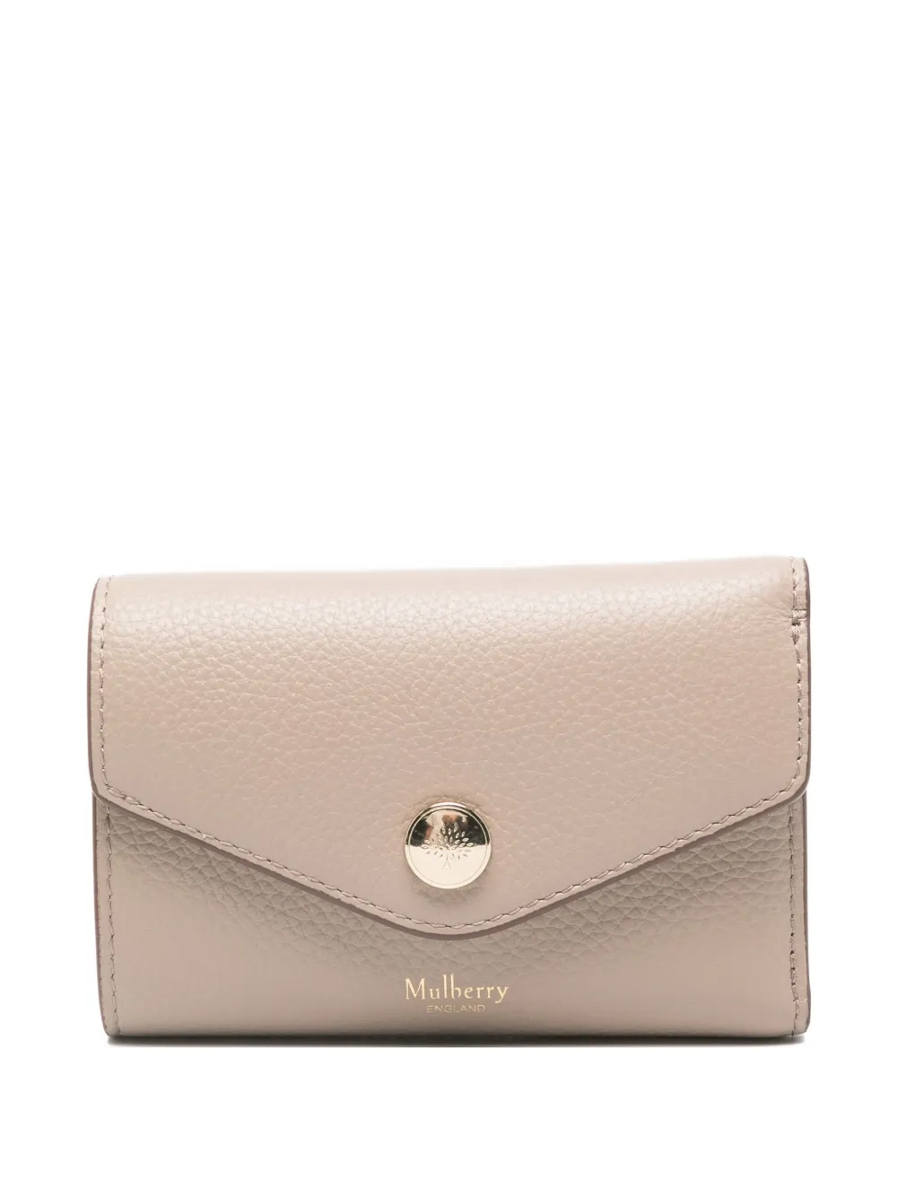 

Сложенный классический кошелек из зернистой кожи Mulberry, нейтральный