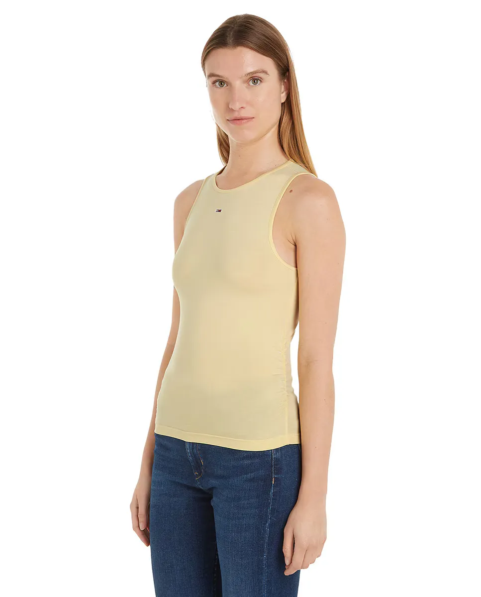 

Женский топ Fit Slim без рукавов Tommy Jeans, желтый