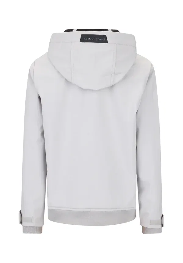 Куртка jim soft shell jacket Retour Jeans, серо-бежевый — фото 2