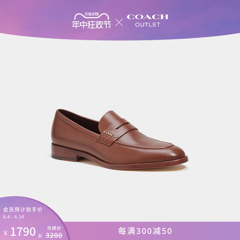 

Лоферы Coach Outlet Declan, коричневый