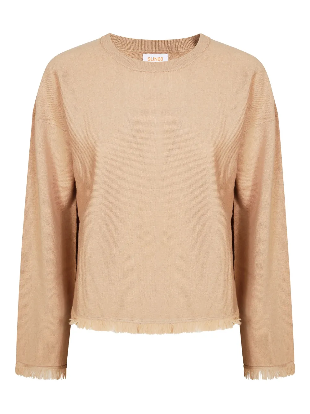 

Джемпер с круглым вырезом и длинными рукавами Sun68, светло-коричневый