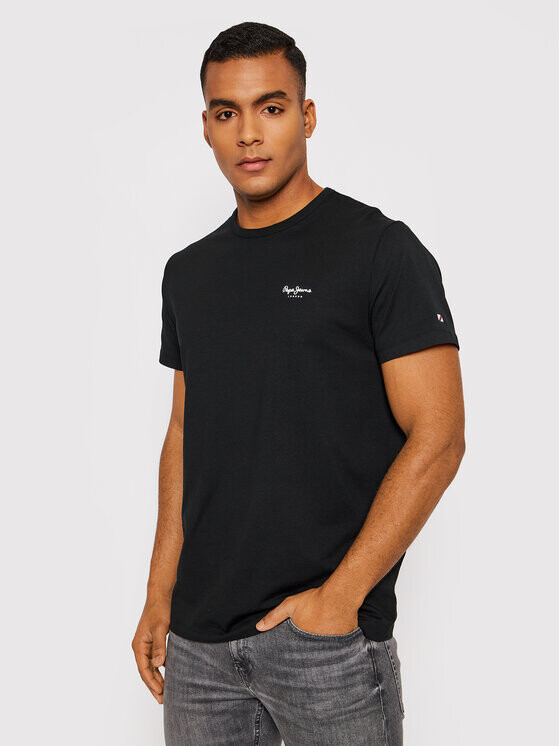 

Футболка узкого кроя Pepe Jeans, черный