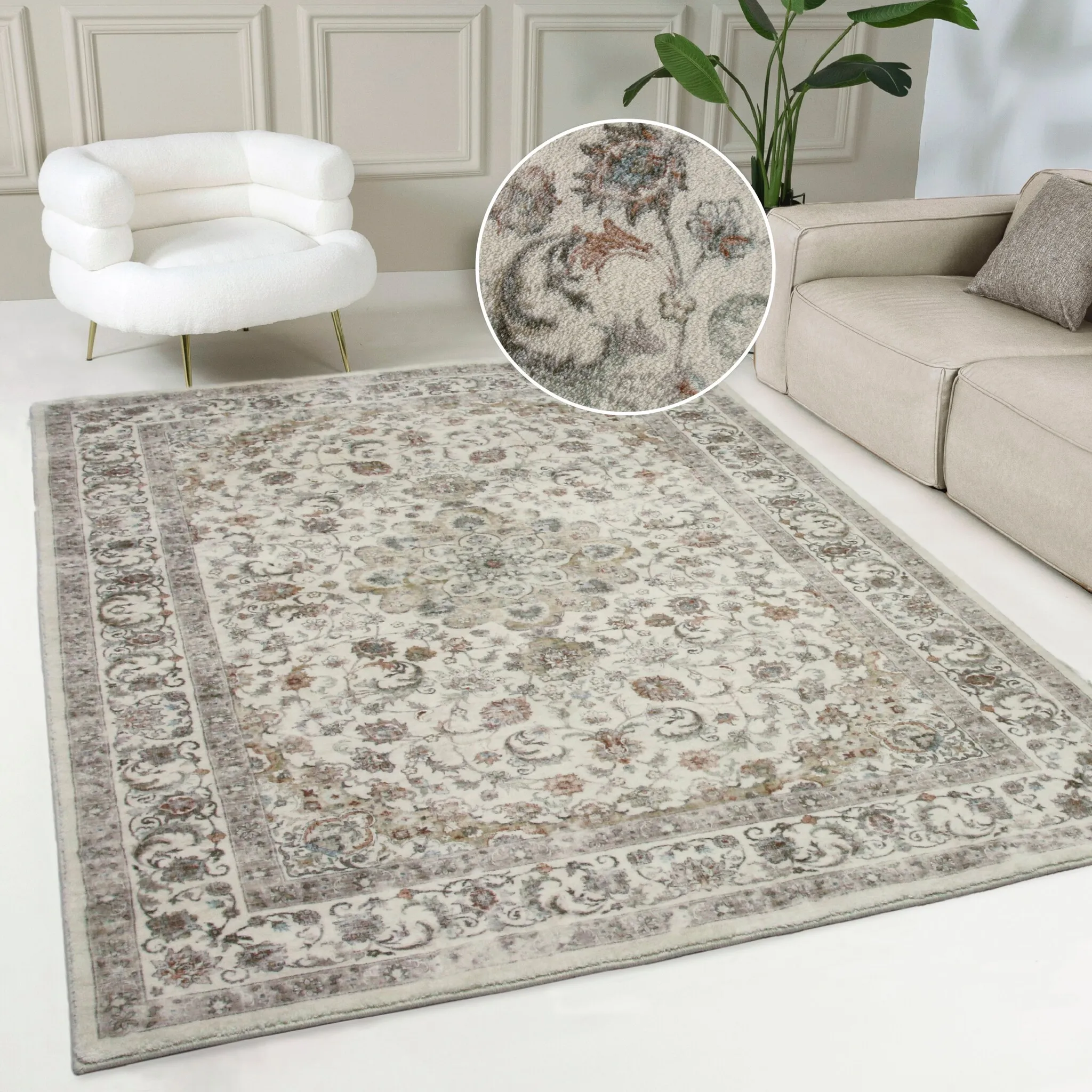 

Ковер для дома "Омар, ковер с принтом, восточный дизайн, разноцветный, принт", прямоугольный, высота 13 мм, восточный вид, винтажный дизайн, мягкий, гостиная, спальня My Home, цвет natur