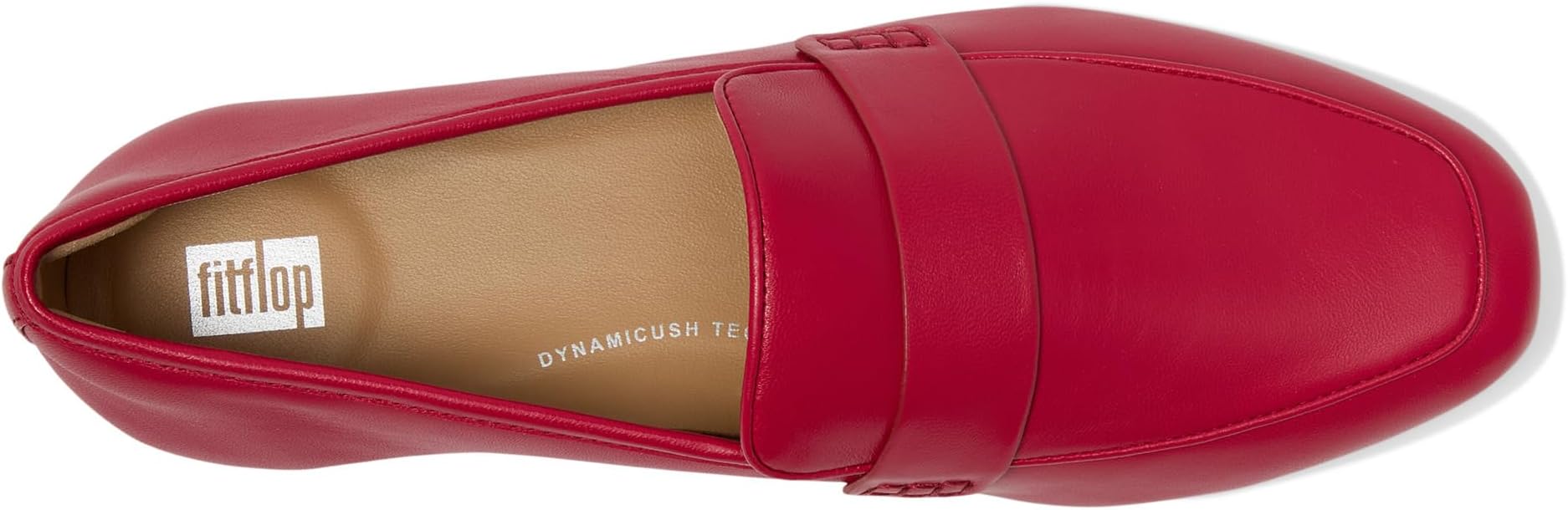 Лоферы FitFlop Delicato Soft Leather Loafers, цвет Redberry — фото 2