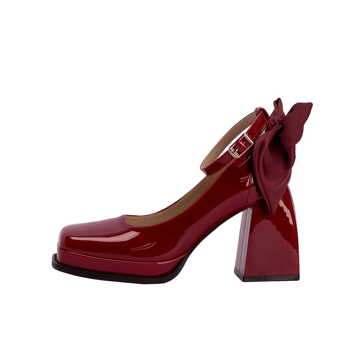 

Туфли Мэри Джейн женские Abcfjg, цвет Burgundy