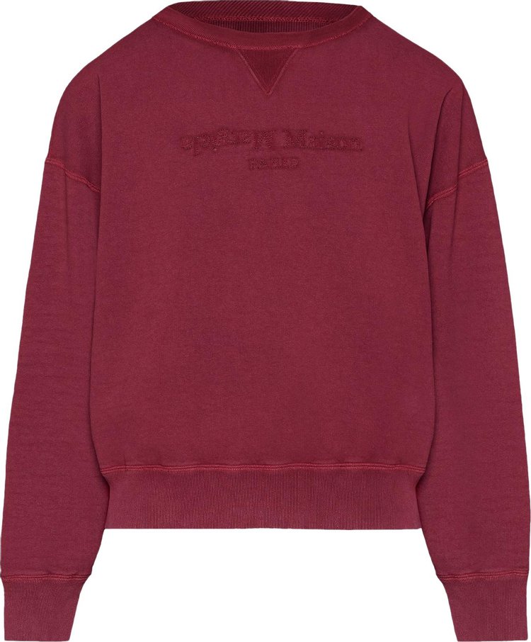 

Толстовка Maison Margiela Crewneck 'Bordeaux', красный