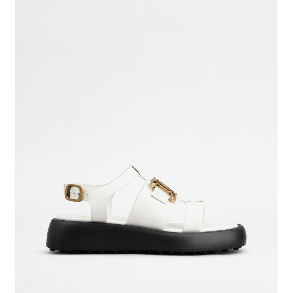 Кожаные сандалии Kate TOD's, белый
