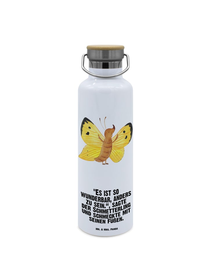

Mr. & Mrs. Panda Бутылка для воды с изображением бабочки и лимона... белого цвета