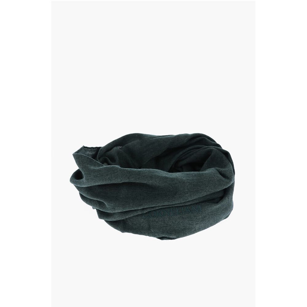 

Однотонный шарф из натуральной шерсти и шелка Corneliani, Green
