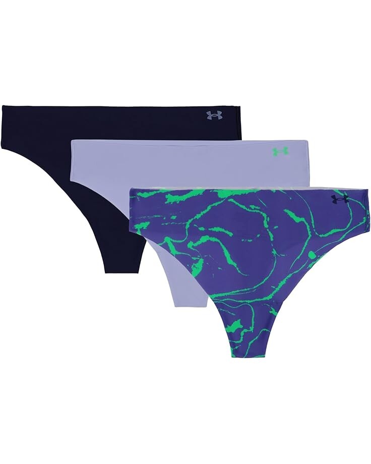 

Стринги Under Armour Seamless Thong - 3 PK Printed, цвет Celeste