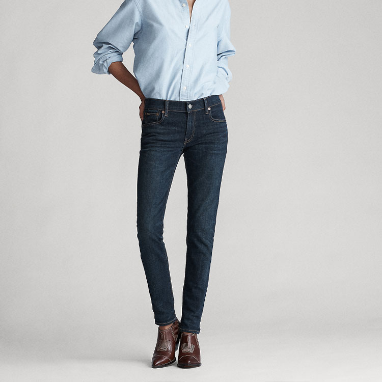 SS22 Tompkins Jeans Женские Темно-синие Polo Ralph Lauren — фото 3