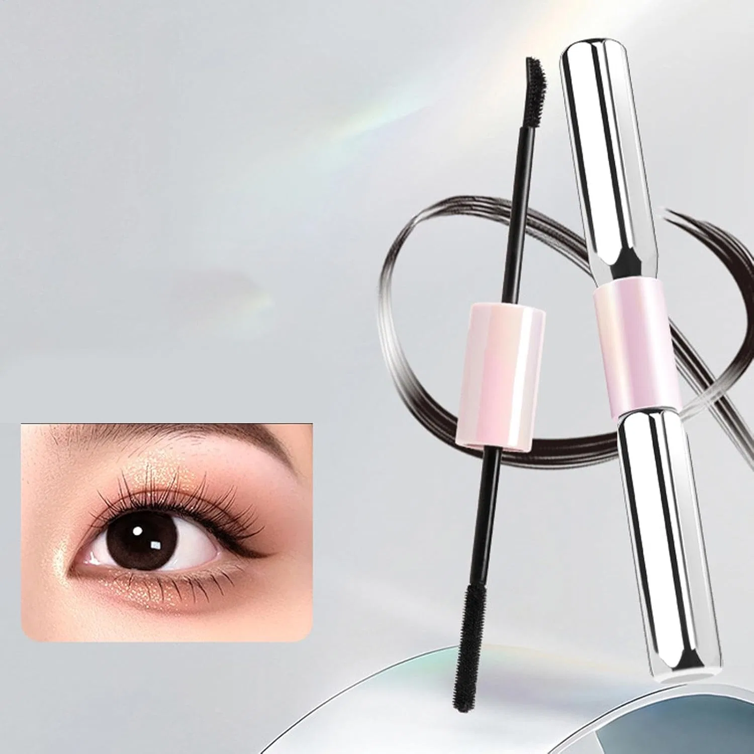 Тушь для ресниц двухсторонняя Smudge-Proof Lash Extensions Mascara Generic, 1 шт., объем 0.04 кг — фото 4