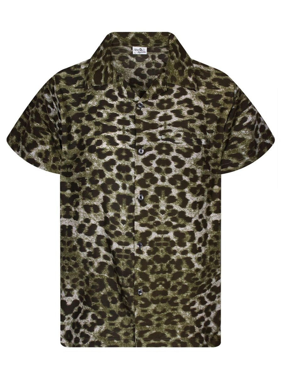 

Рубашка King Kameha Leopard, коричневый