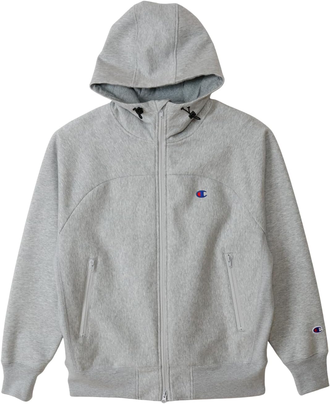 

Мужская толстовка Champion C3-C114 с длинным рукавом, круглым вырезом, 100% хлопок, ветрозащитная, серебристо-серый