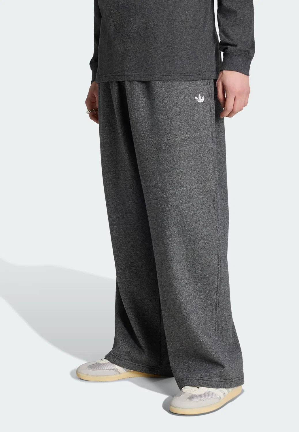 Брюки-мешки Adidas Originals Baggy Pants Trefoil Essentials, темно-серый — фото 2