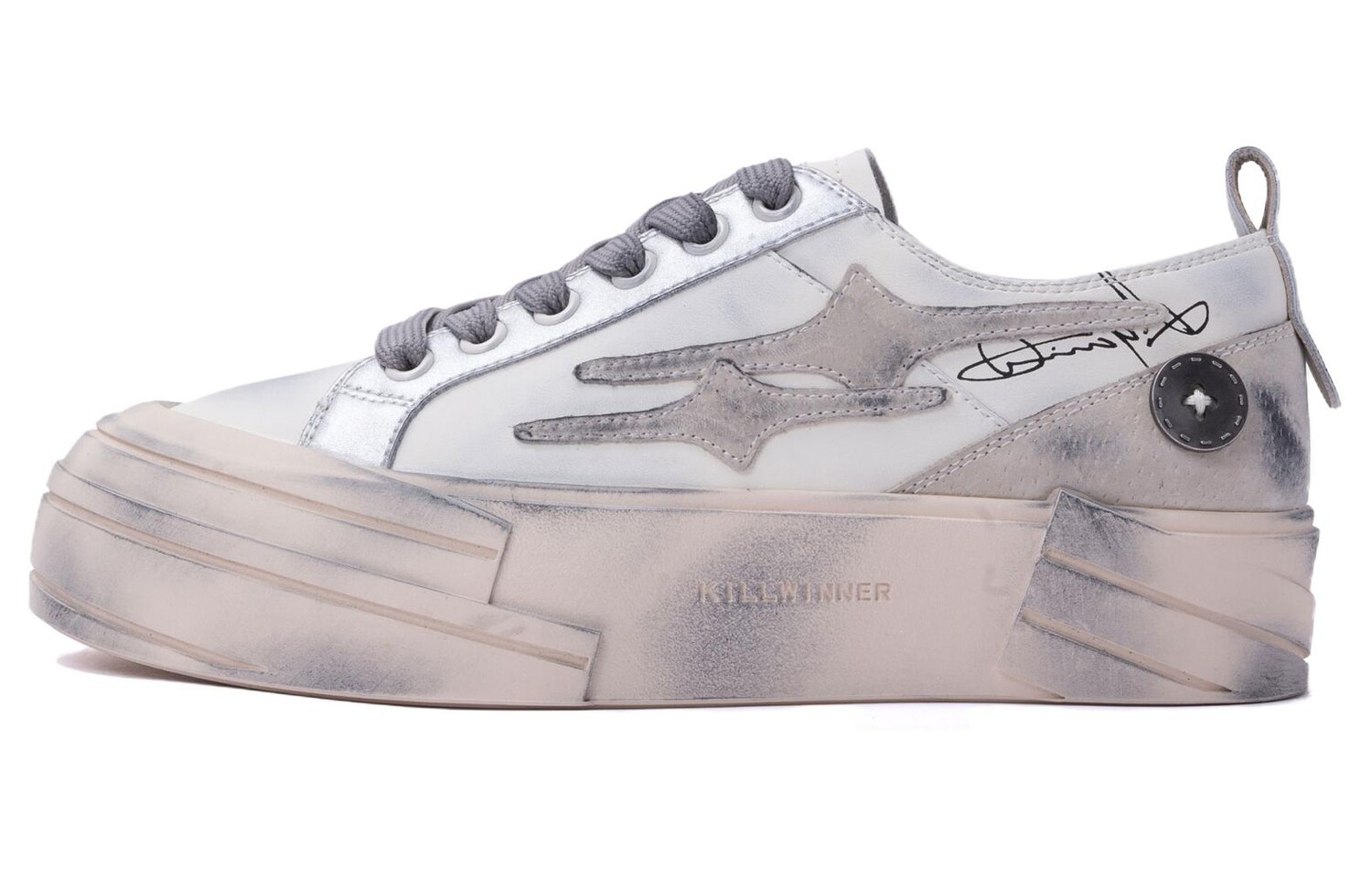 

Noah"s Ark Canvas Shoes Unisex Low-top Grey Killwinner