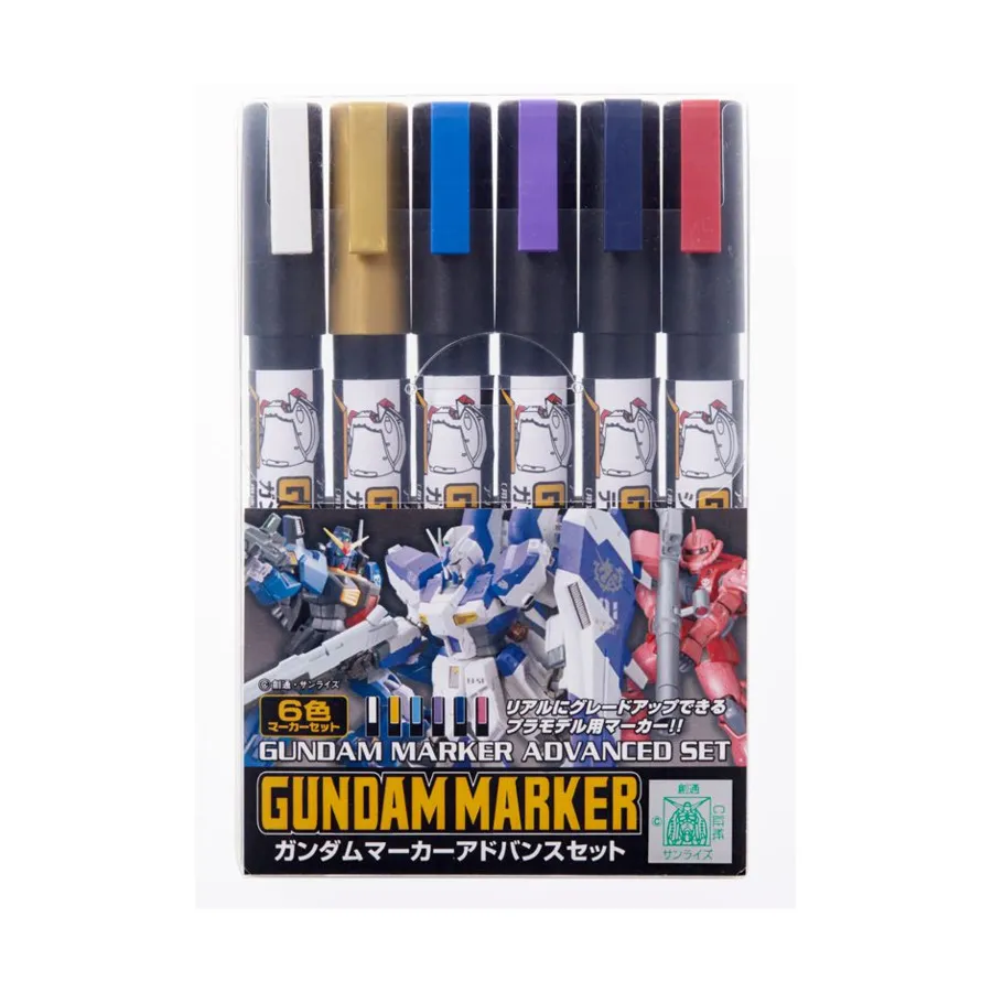 

Расширенный набор маркеров Gundam, Gundam Paints & Markers (Mr. Hobby)
