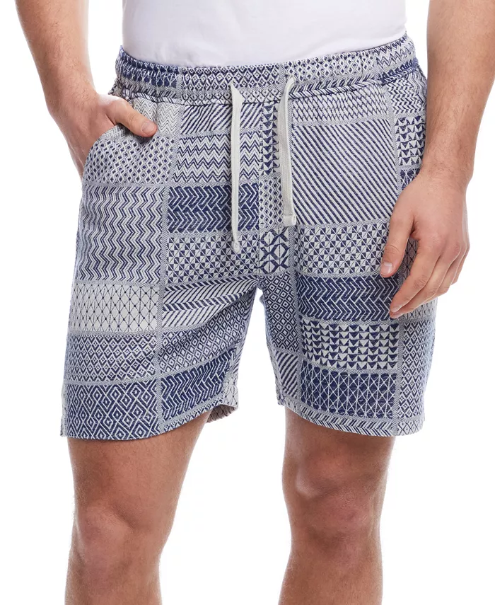 

Мужские шорты 6" с жаккардовым вязаным пэчворком Weatherproof Vintage, белый