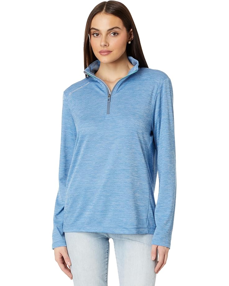 

Рубашка Vineyard Vines Sankaty Quarter-Zip, цвет Coastline