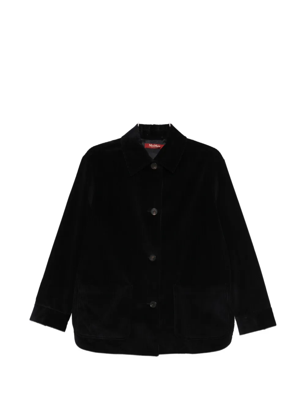 

Рубашка из вельвета на пуговицах Max Mara, синий