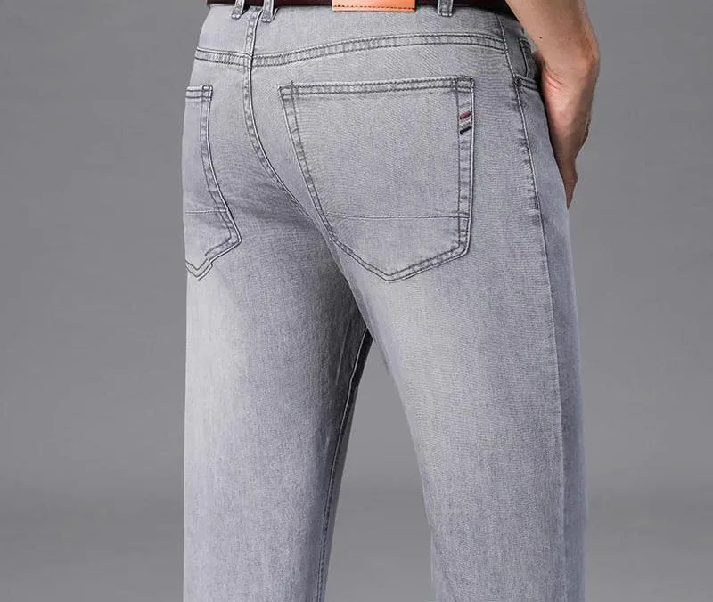 Джинсы, эластичный хлопок, Men's Elastic Cotton Jeans, 3 — фото 3