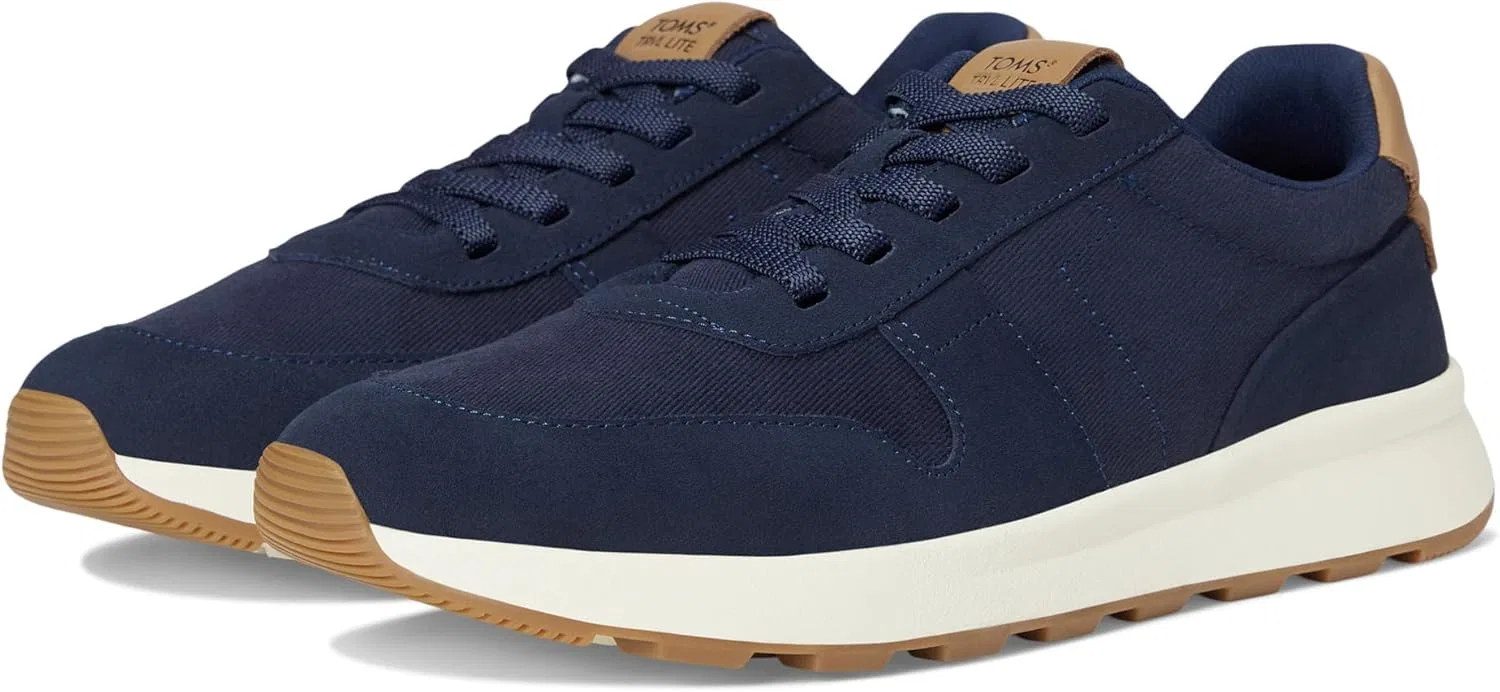 Мужские кроссовки Toms Trvl Lite Retro, Water Resistant Navy Suede Vintage Twill