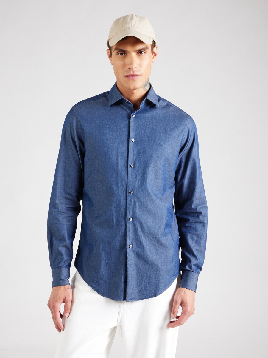 Рубашка на пуговицах классического кроя Calvin Klein, Blue denim — фото 2
