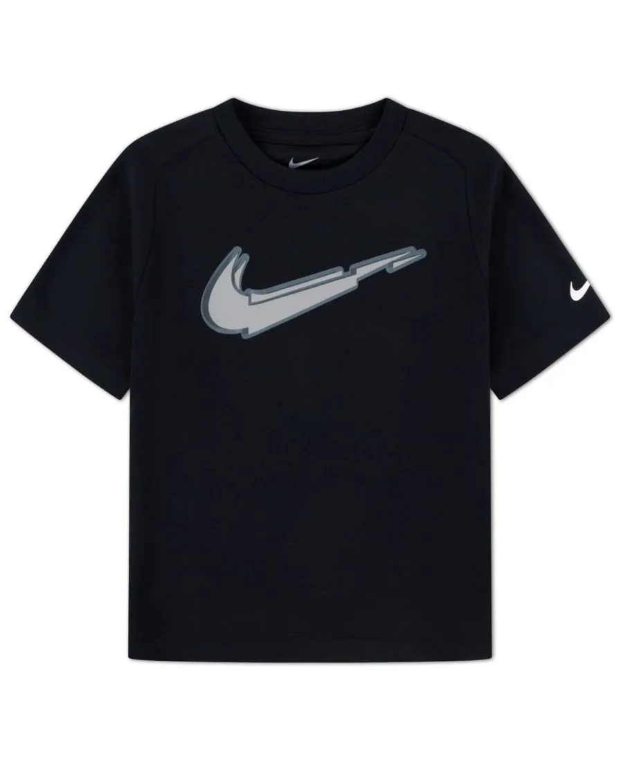 Футболка с коротким рукавом Bold Moves для мальчиков 4-7 лет Nike, черный