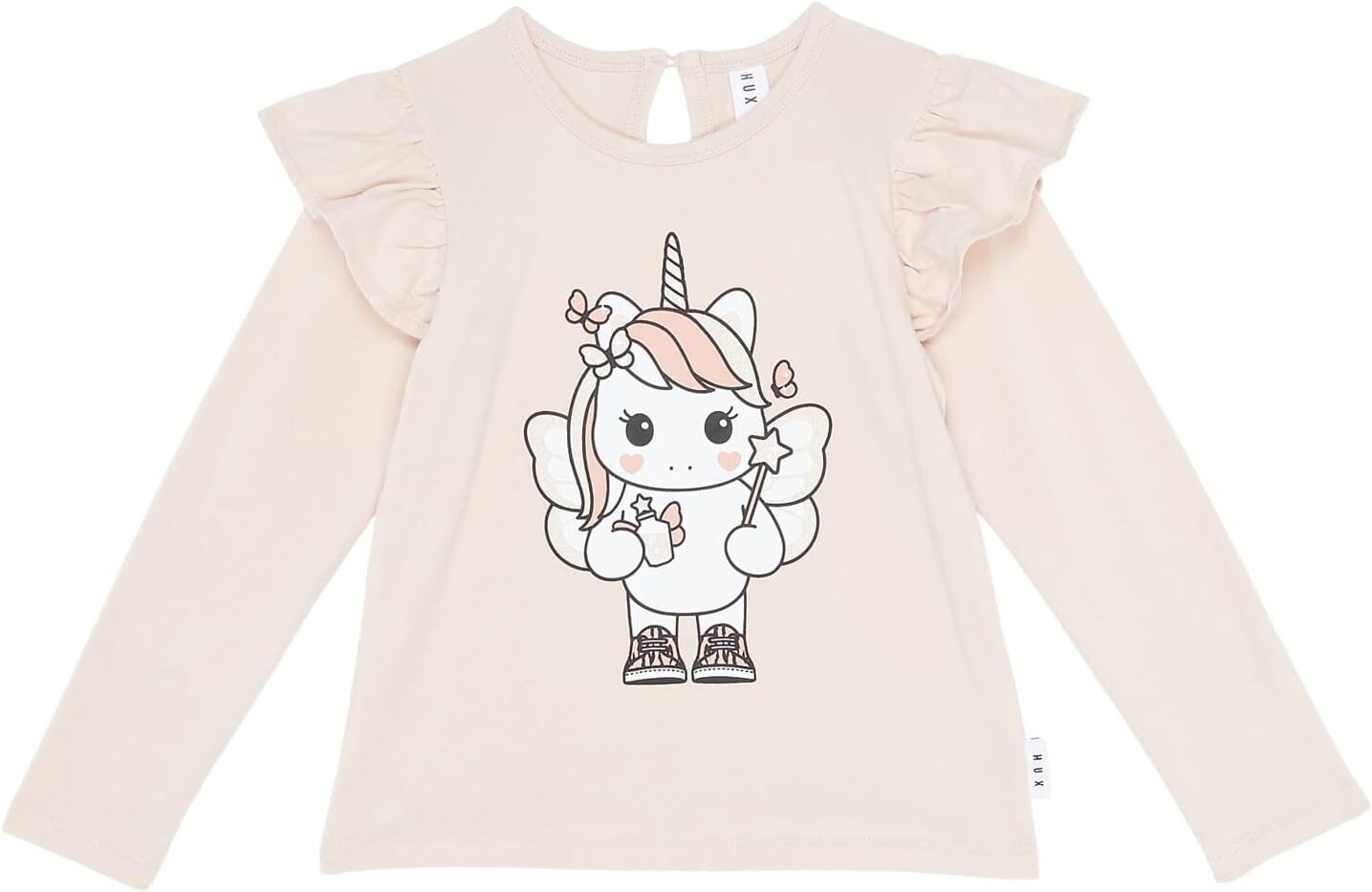 

Топ HUXBABY Fairy Unicorn Frill Top, цвет Peach