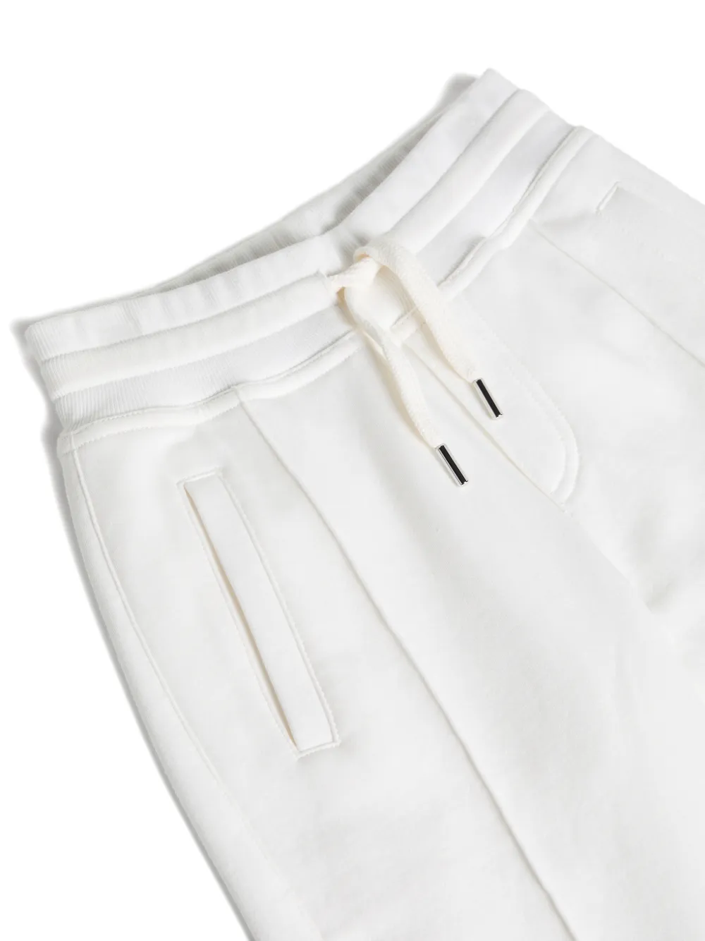 Спортивные брюки с кулиской Brunello Cucinelli Kids, белый — фото 3