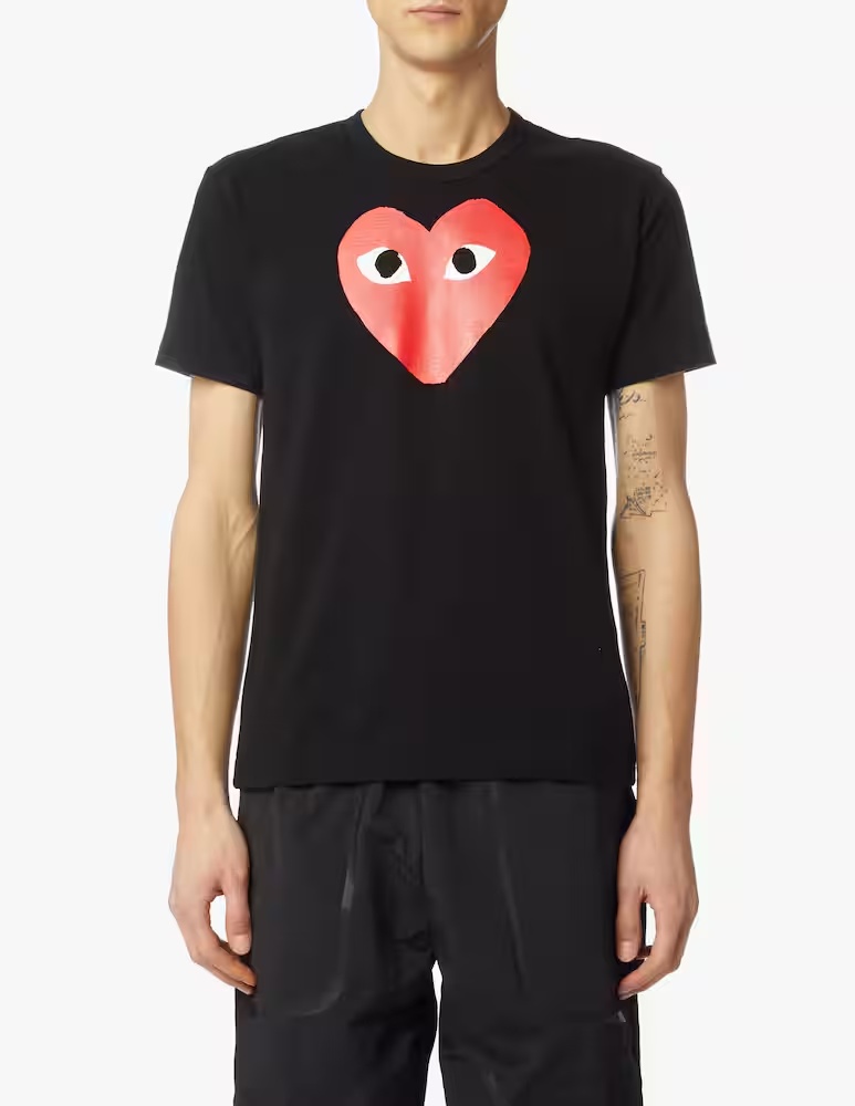 

Футболка Play с логотипом «большое сердце» Comme des Garçons Play, черный