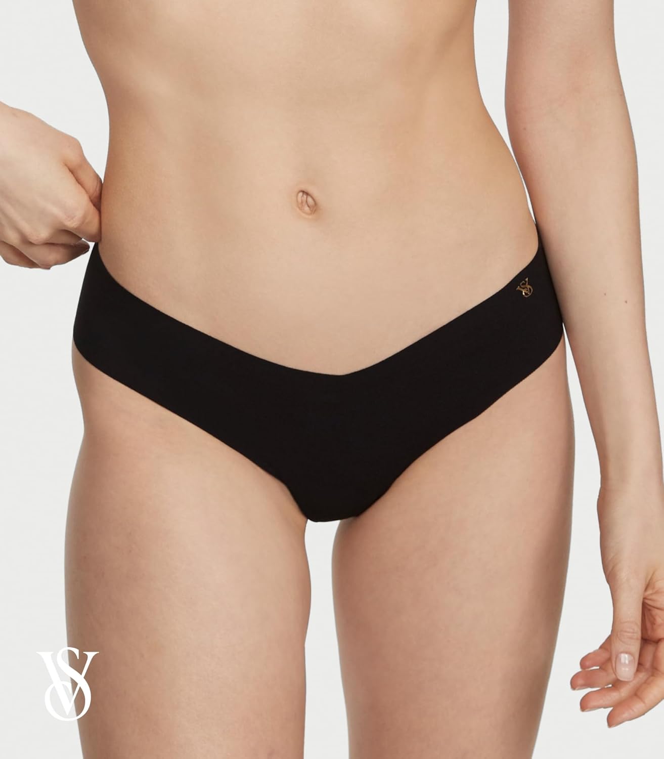 Женские трусики-стринги Victoria's Secret Women's No Show Thong Underwear, Neutral Mix — фото 2