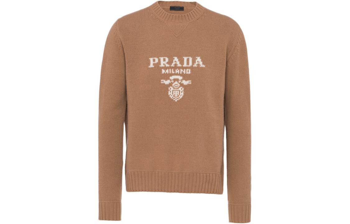 

PRADA Мужской кашемировый свитер, цвет Camel Brown