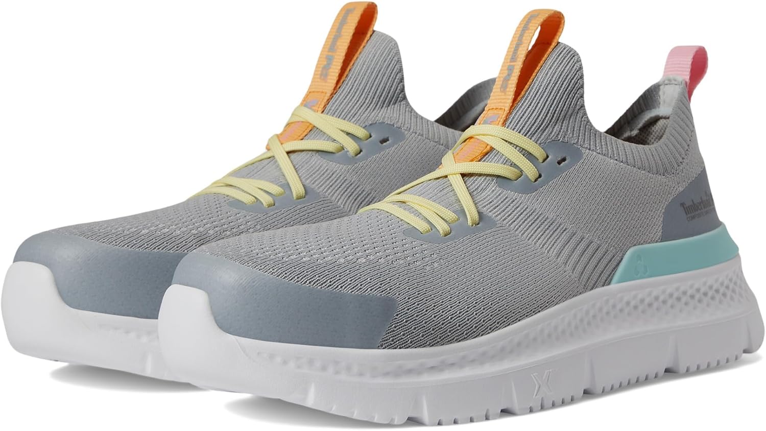 

Timberland PRO Setra Knit Composite Safety Toe женские кроссовки - дышащий верх - съемная стелька, Grey/Aqua