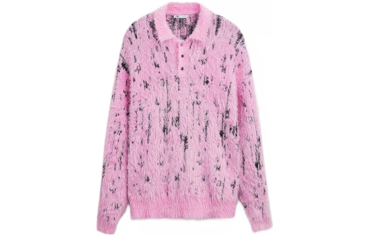 

Меховые мужские розовые Zara, розовый
