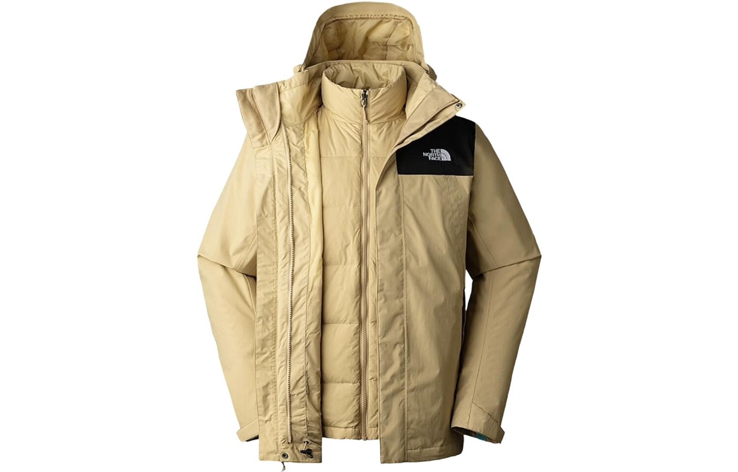 

Куртка мужская для активного отдыха цвета хаки The North Face, хаки