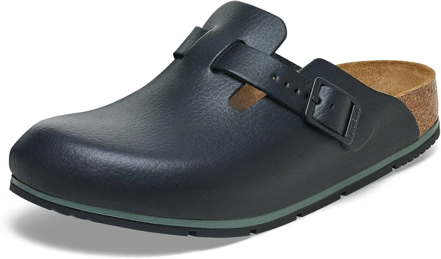 Женские/мужские тапочки BIRKENSTOCK Boston Pro, кожаные мюли/сабо - сертифицированы по стандарту EN ISO 20347:2043 - рабочая обувь для медицинских учреждений, предприятий общественного питания и сферы услуг