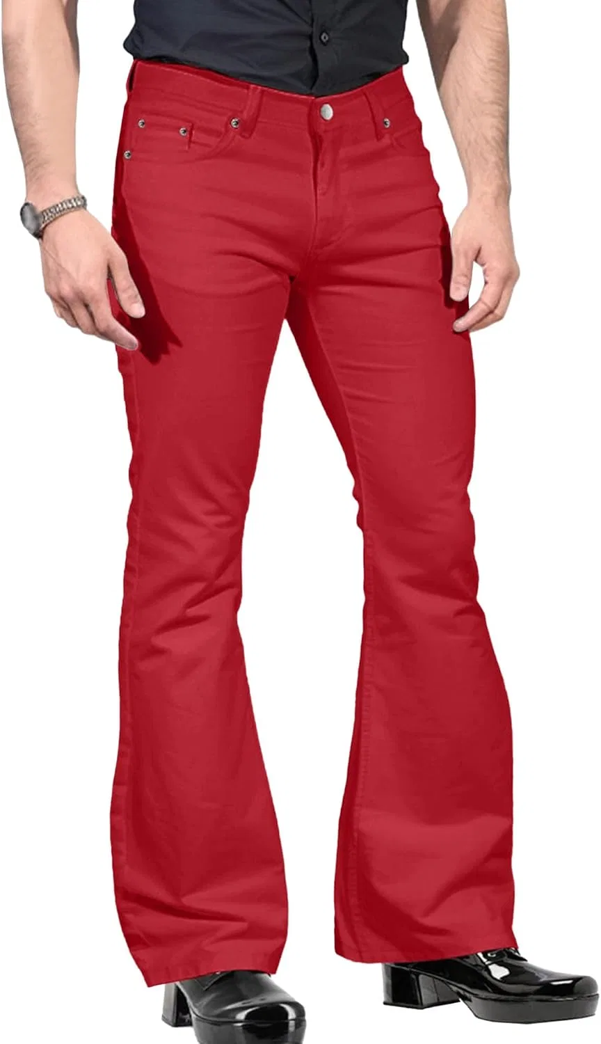 Джинсы клеш 70-х, Vintage, Red generic