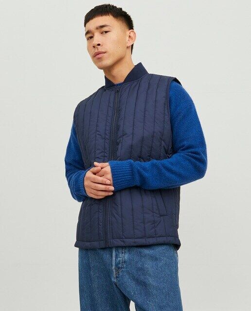 

Мужской стеганый жилет Jack & Jones, синий