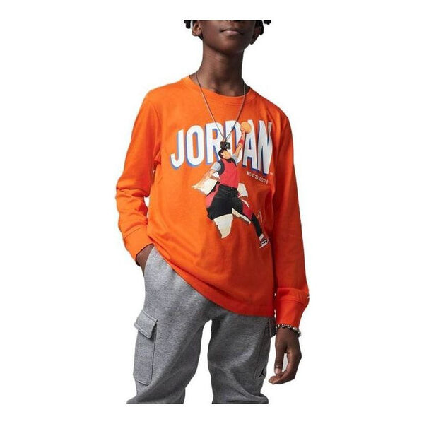 

Футболка mvp breakout long sleeve t-shirt 'orange' Air Jordan, оранжевый