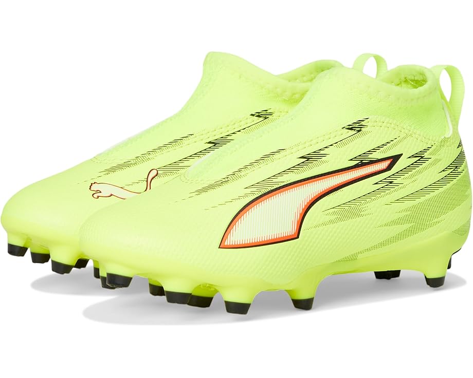 

Детские бутсы Puma Ultra 6 Match+ Laceless Firm/Artificial Ground (маленькие дети/дети постарше) PUMA Kids, Yellow Alert/Black/Glowing Red/Lime Squeeze