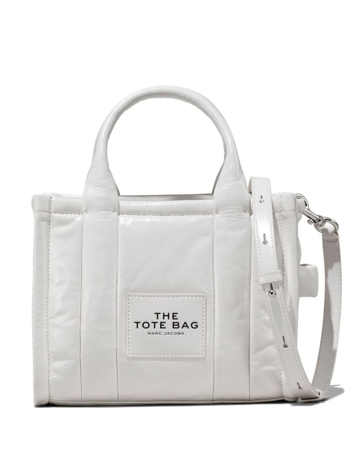 

Marc Jacobs маленькая сумка The Shiny Crinkle Tote, серый