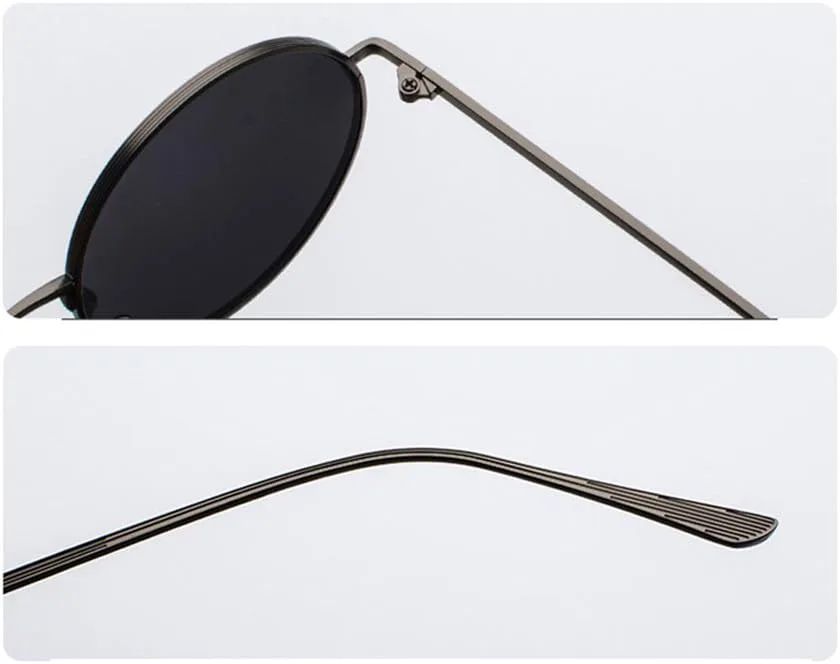 

kachawoo Женские солнцезащитные очки в круглой металлической оправе, винтажные ретро-очки, солнцезащитные очки для мужчин и мужчин, унисекс, подарок, Gold